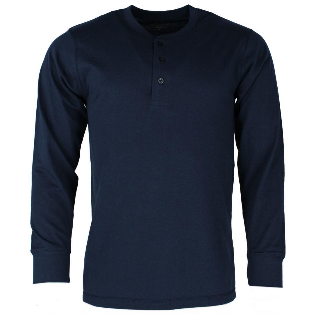 Knocker Men's Crewneck Henley Lounge Top - Navy