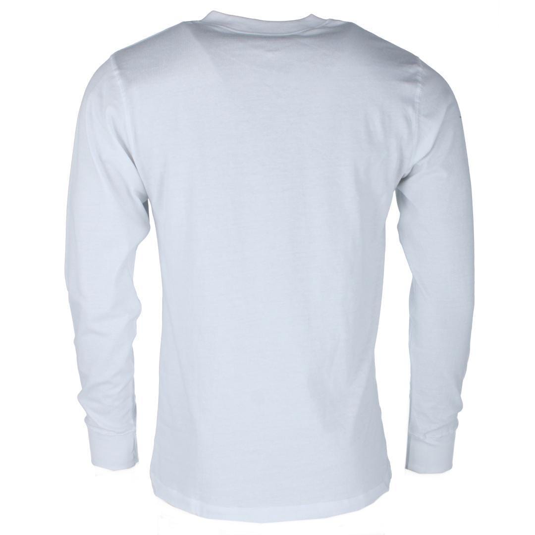 Knocker Men's Big & Tall Crewneck Henley Lounge Top - White