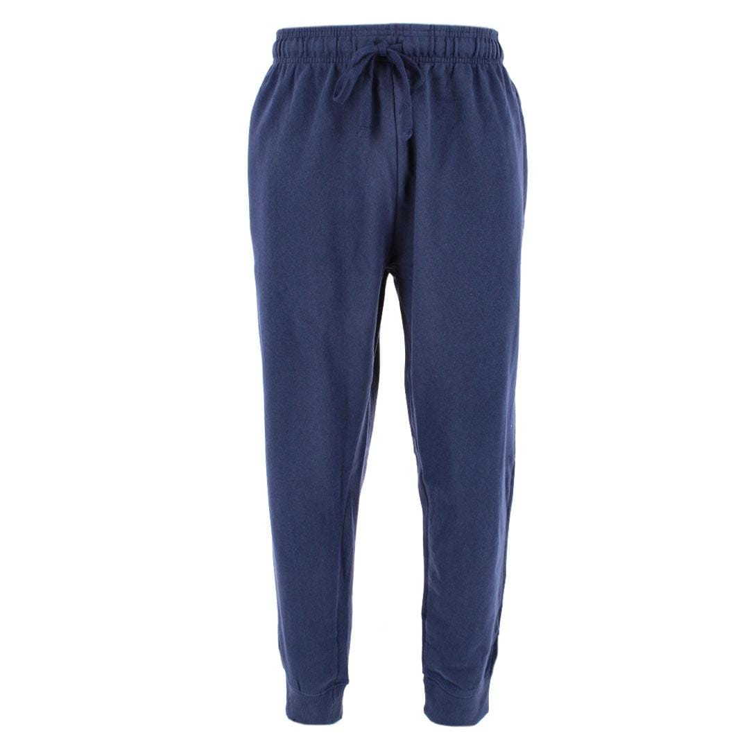 Knocker Men's Big & Tall Terry Jogger Lounge Pants - Navy