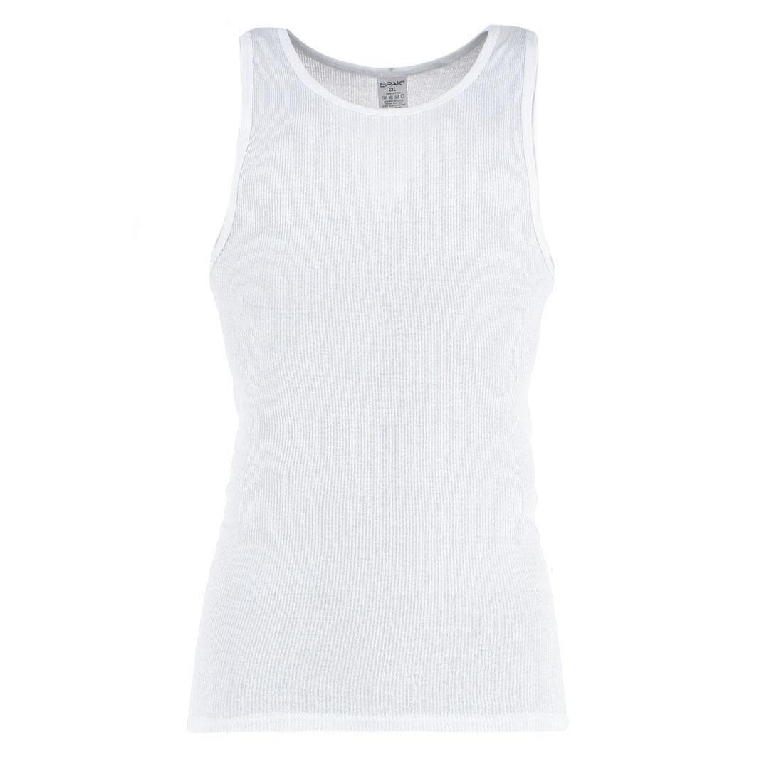 Knocker Men's SPAK Big & Tall White Basic A-Shirts (3 Pack) - White
