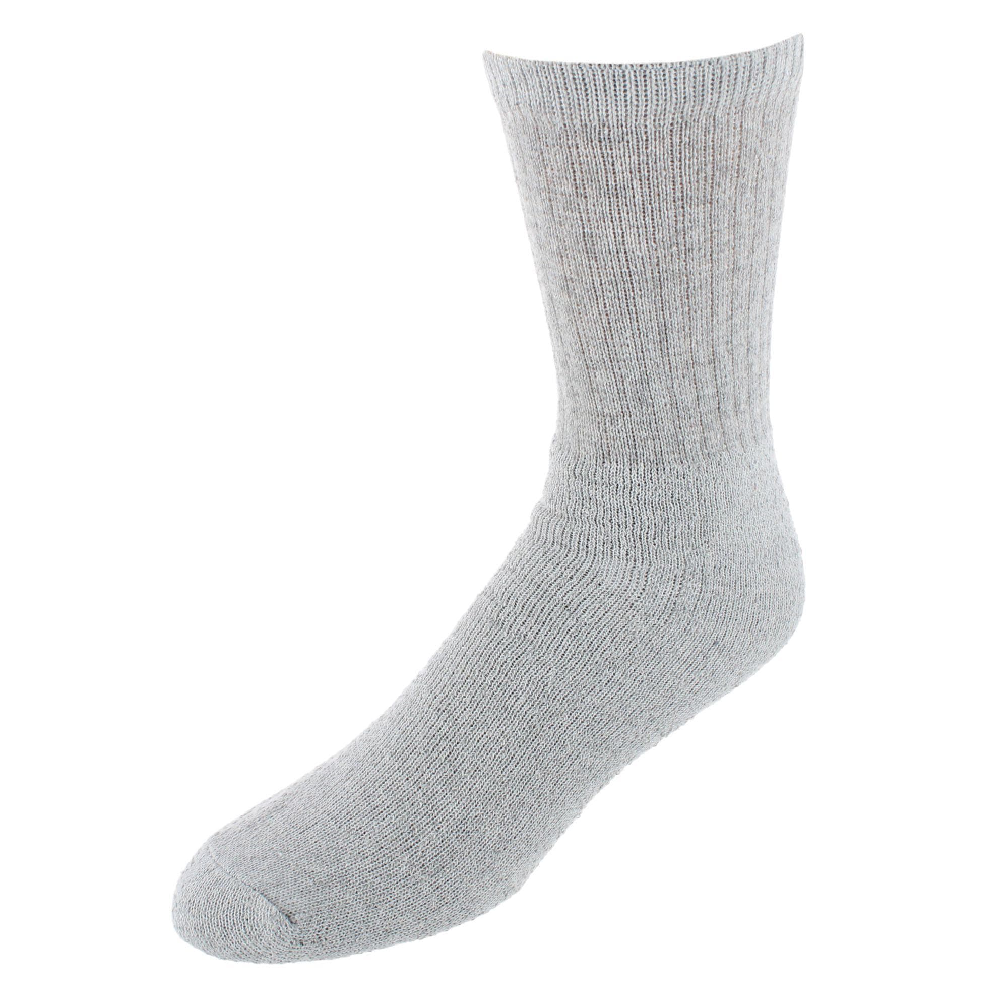 Knocker Men's Cotton Blend Crew Sport Socks (4 Pairs) - Gray