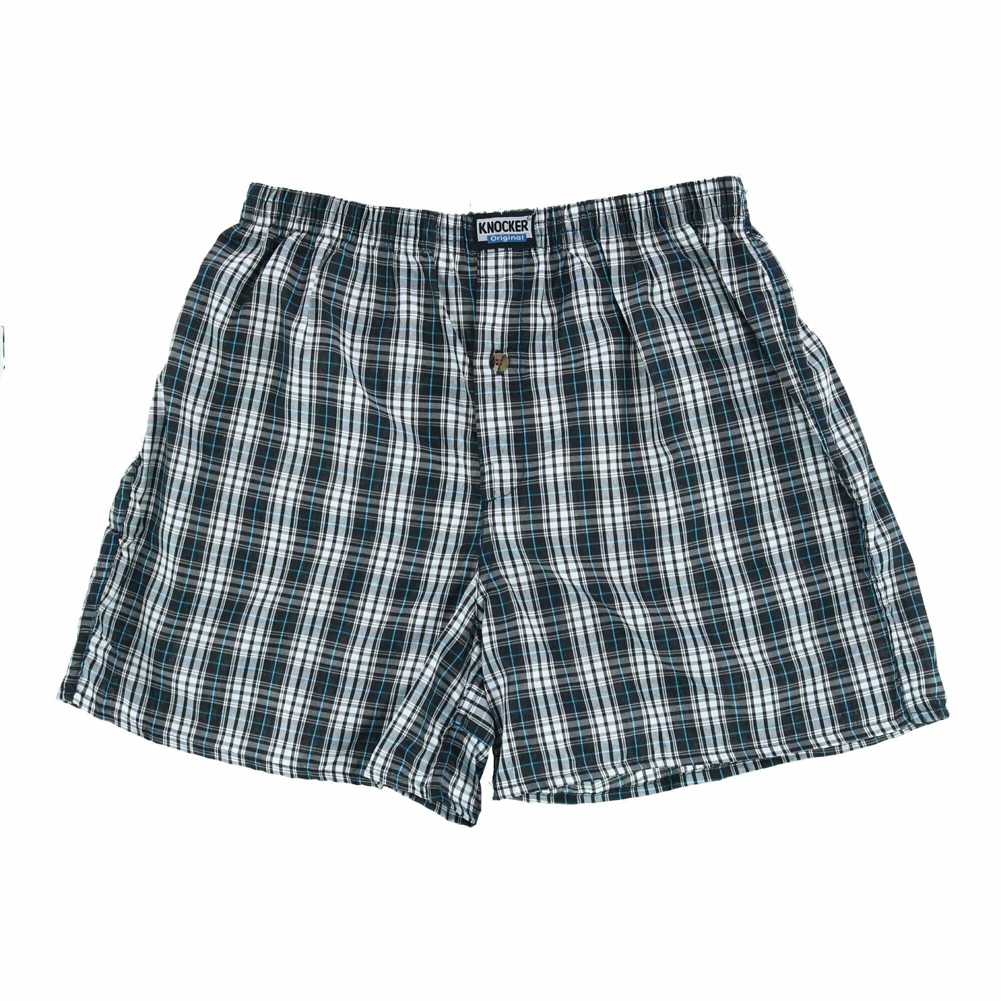 Knocker Men's Plaid Boxer Shorts (Pack of 6) - Assorted