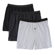 Men's Cotton Knit Boxers (3 Pack)