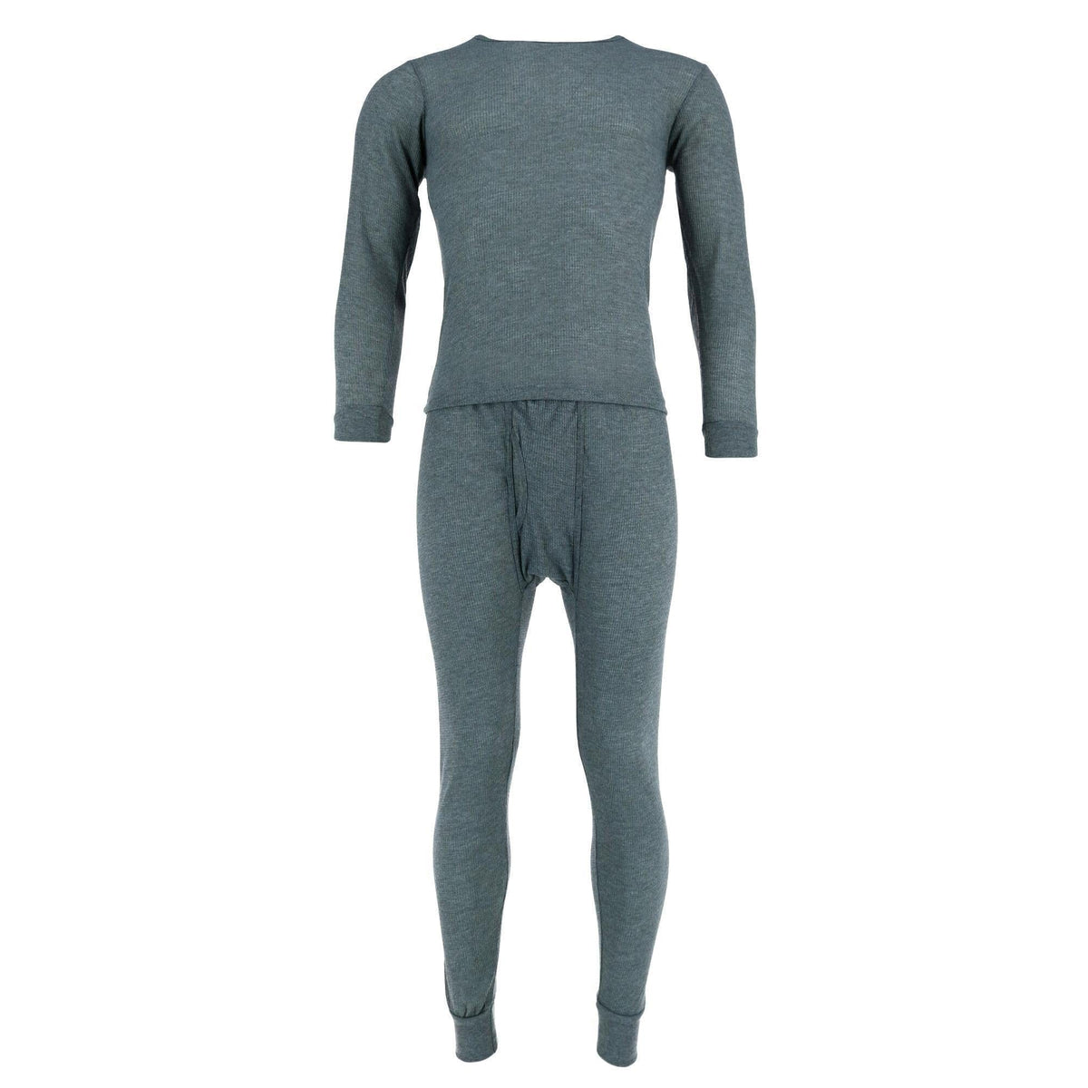 Knocker Men's Long Thermal Underwear Set - Charcoal
