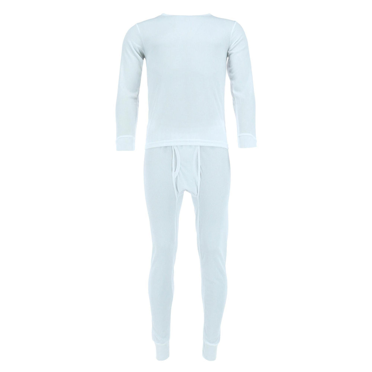 Knocker Men's Long Thermal Underwear Set - White