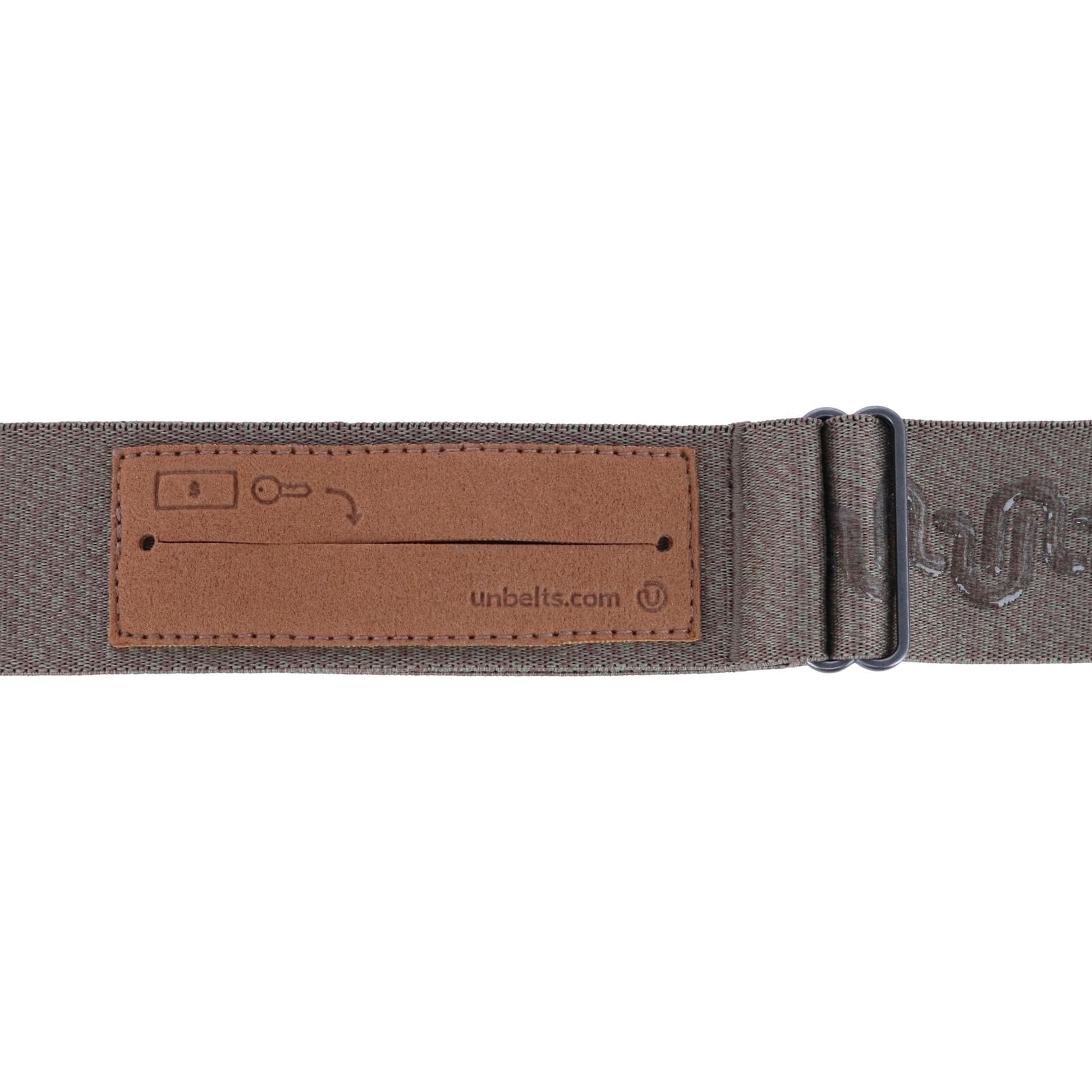 Unbelts Unisex Stretch Money Stash Belt - Olive