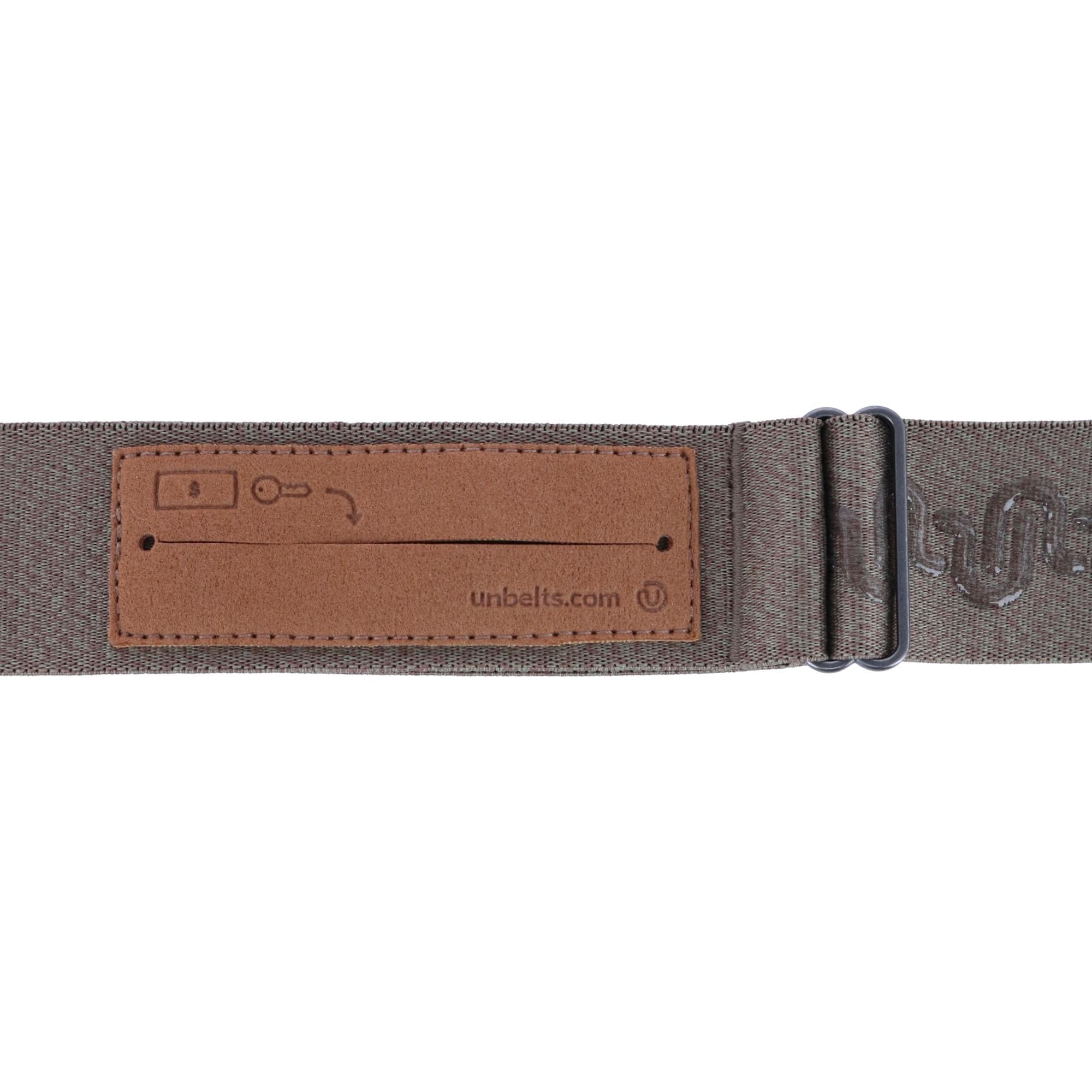 Unbelts Unisex Stretch Money Stash Belt - Olive