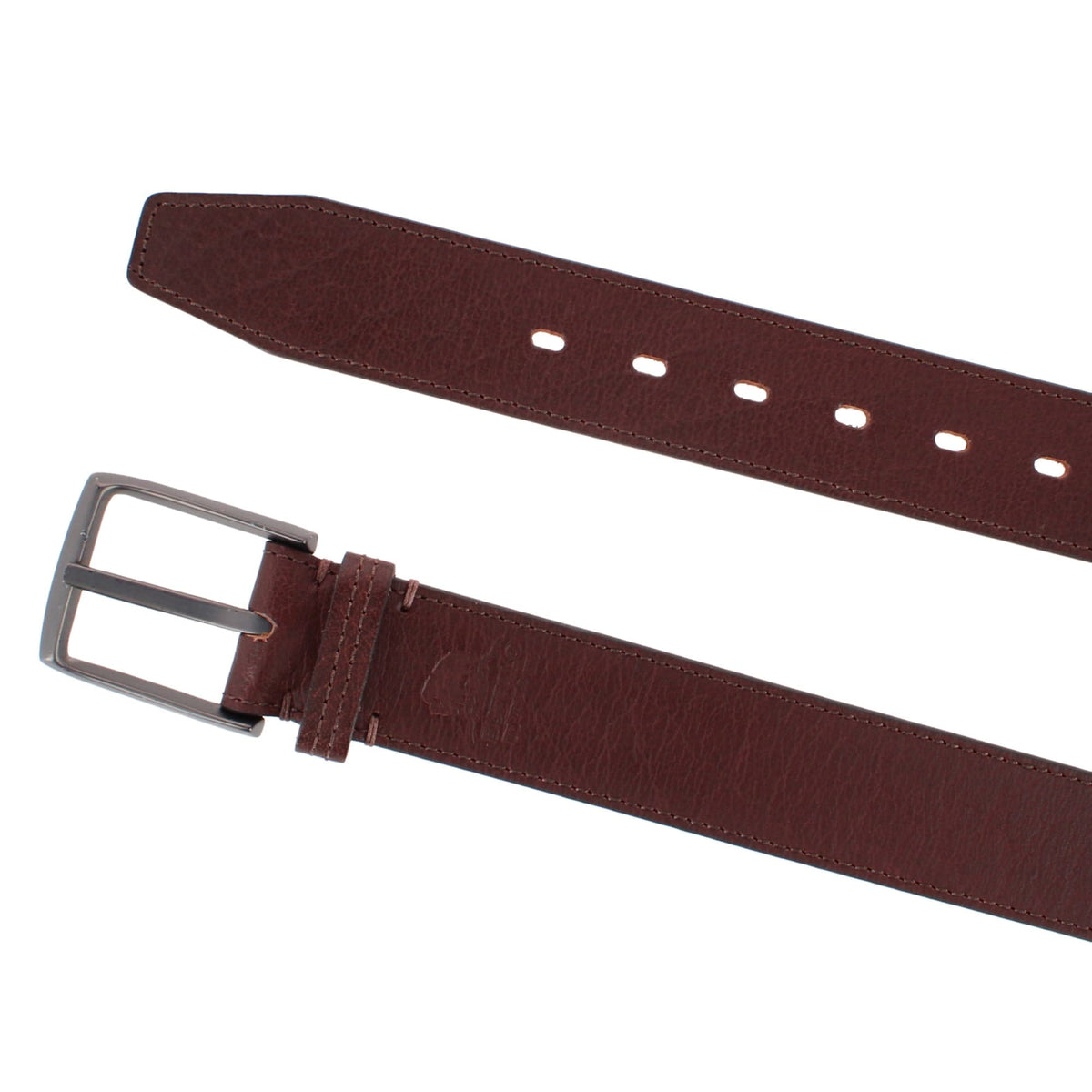 Buffalo Trails Men's 1.5 Inch Buffalo Leather Casual Belt - Brown