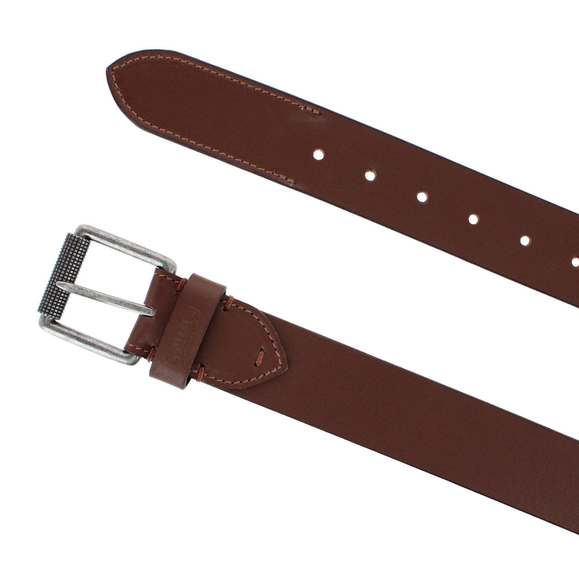 Smith's Workwear Men's Roller Buckle Leather Work Belt - Brown