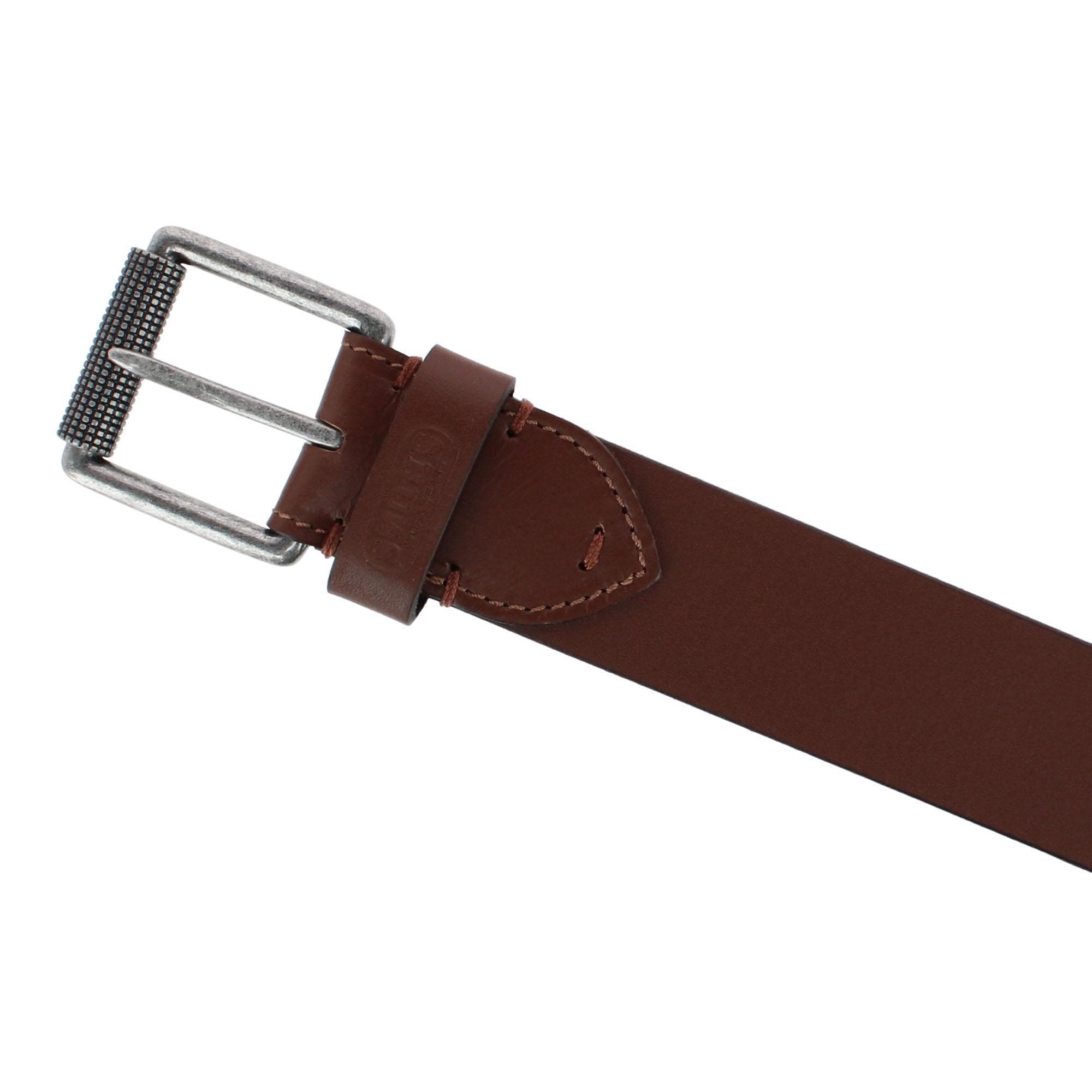 Smith's Workwear Men's Roller Buckle Leather Work Belt - Brown