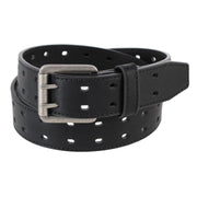 Men's Double Hole Work Belt with Roller Buckle