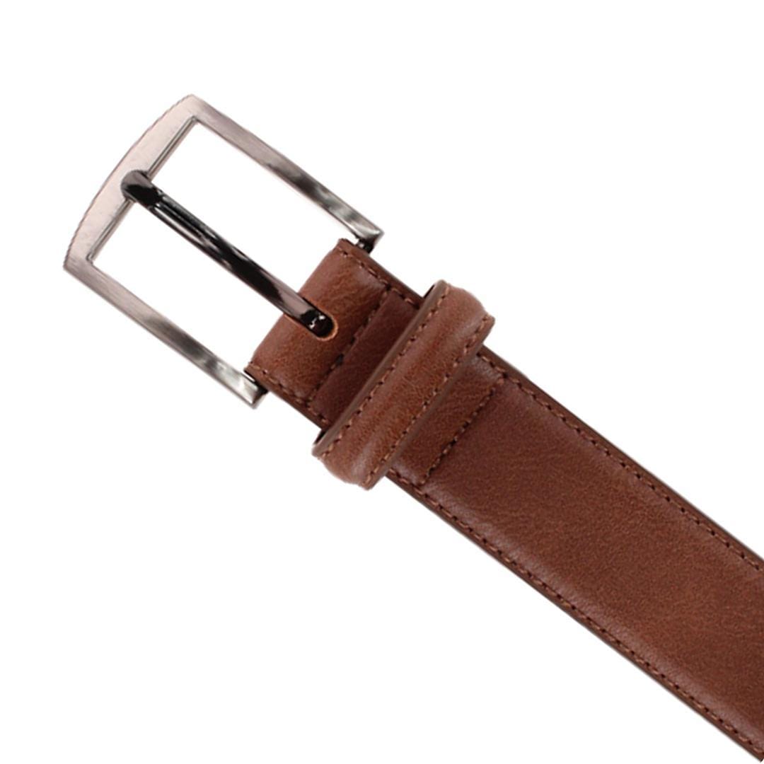 James Campbell Boy's Classic Dress Belt - Brown