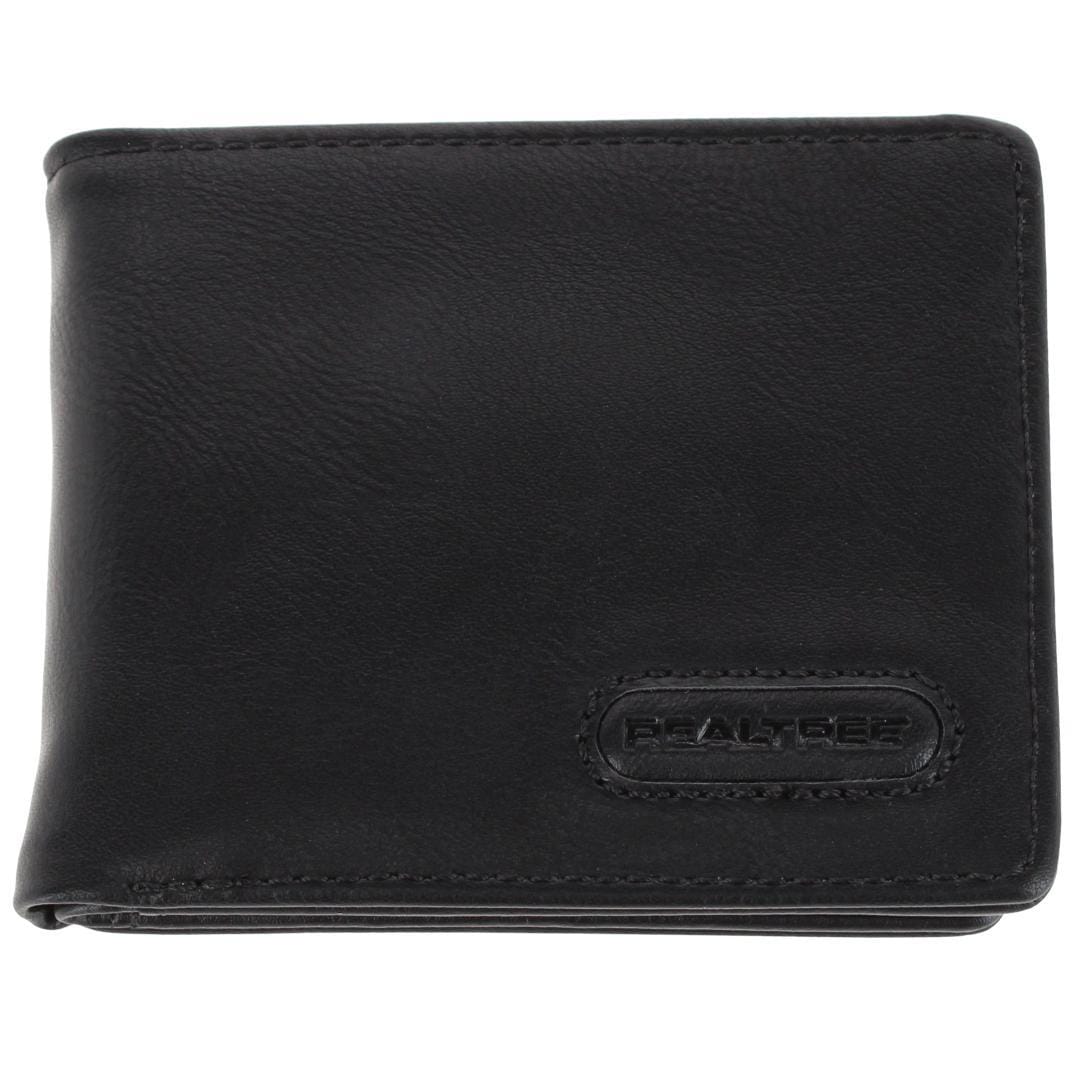 Realtree Men's Single Stitch Bifold Wallet - Black