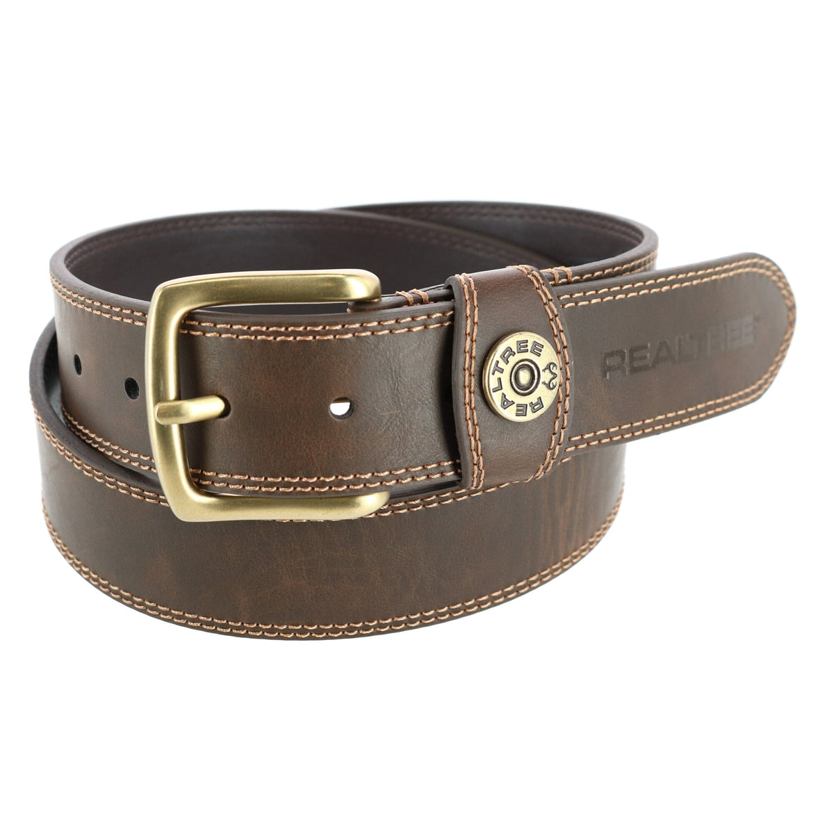 Realtree Men's Shotgun Shell Keeper Belt - Brown