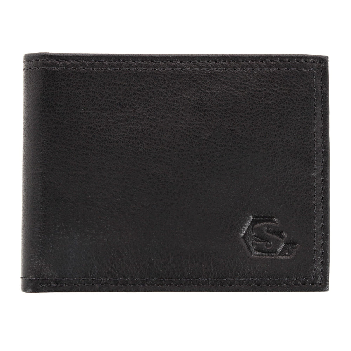 SuperBilt Work Wear Men's Built Tough Leather Bifold Wallet - Black