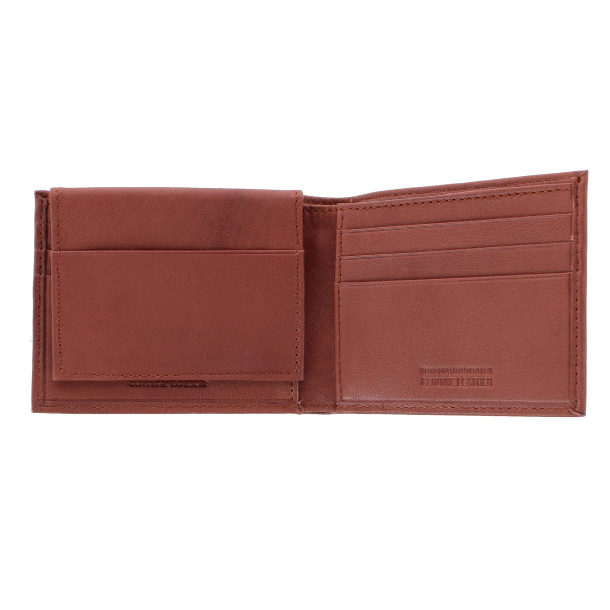 SuperBilt Work Wear Men's Built Tough Leather Bifold Wallet - Cognac