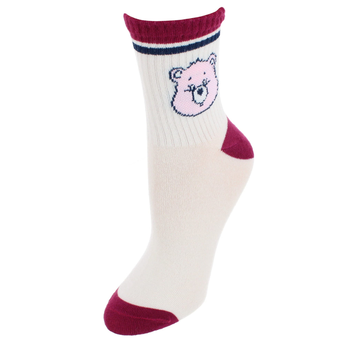 U.P.D., INC Women's Care Bear Mid Crew Socks (2 Pack) - Multiple