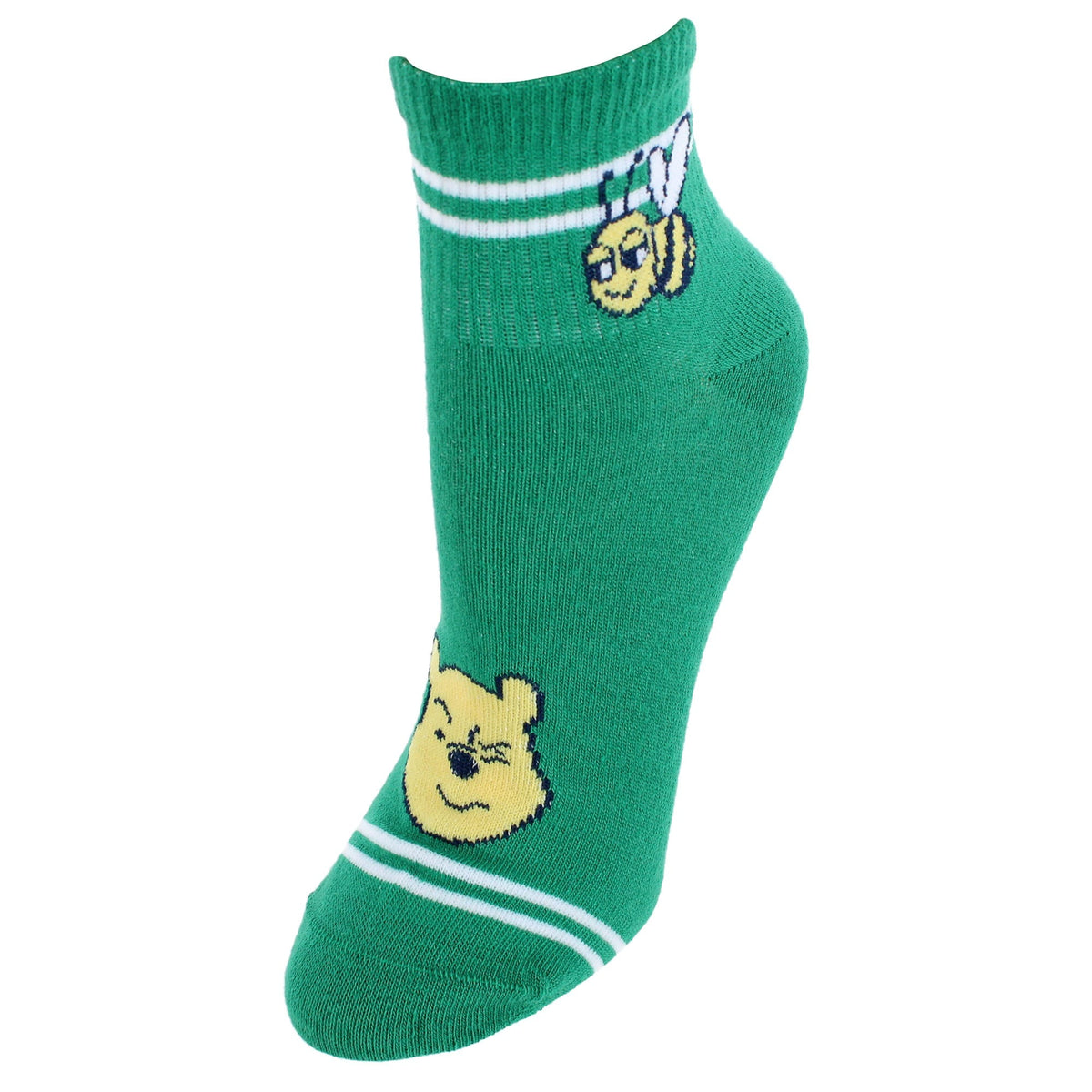 U.P.D., INC Women's Winnie the Pooh Mid Crew Socks (2 Pack) - Multiple