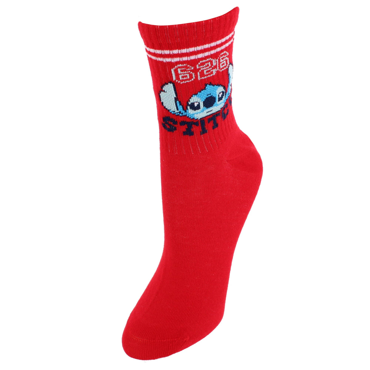 U.P.D., INC Women's Disney Stitch Mid Crew Socks (2 Pack) - Multiple