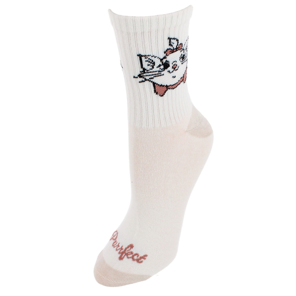 U.P.D., INC Women's Aristocats Marie Mid Crew Socks (2 Pack) - Multiple