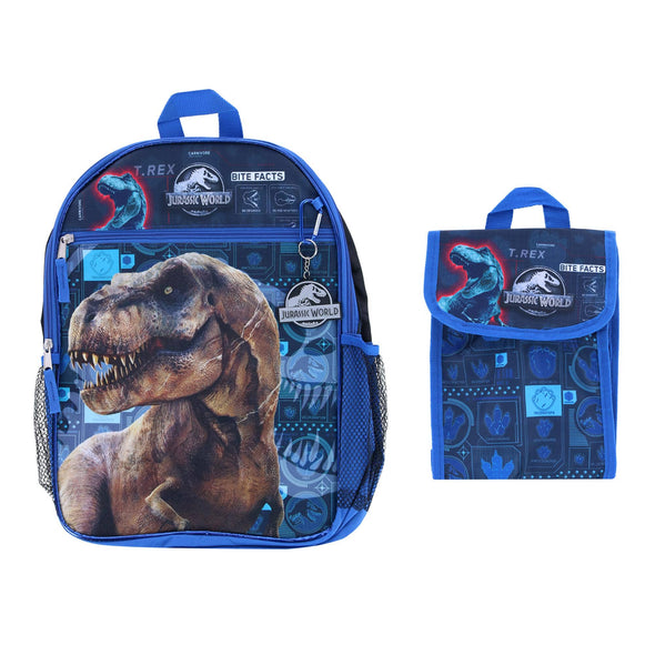 Boy's Jurassic World 16-Inch Backpack with Matching Lunch Bag