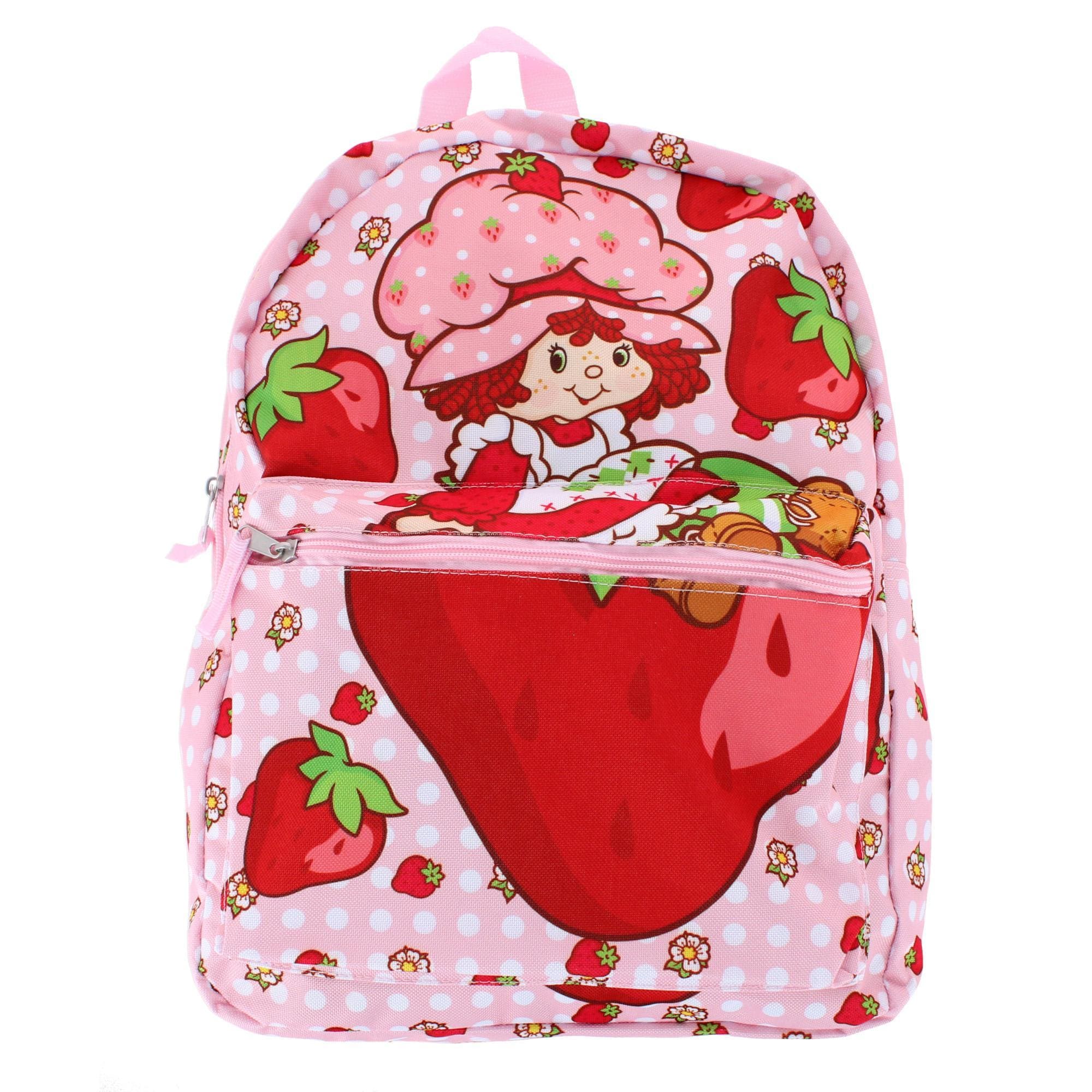 U.P.D., INC Girls Gingham Strawberry Shortcake 16 Inch Backpack - Girls Gingham Strawberry Shortcake 16 Inch Backpack