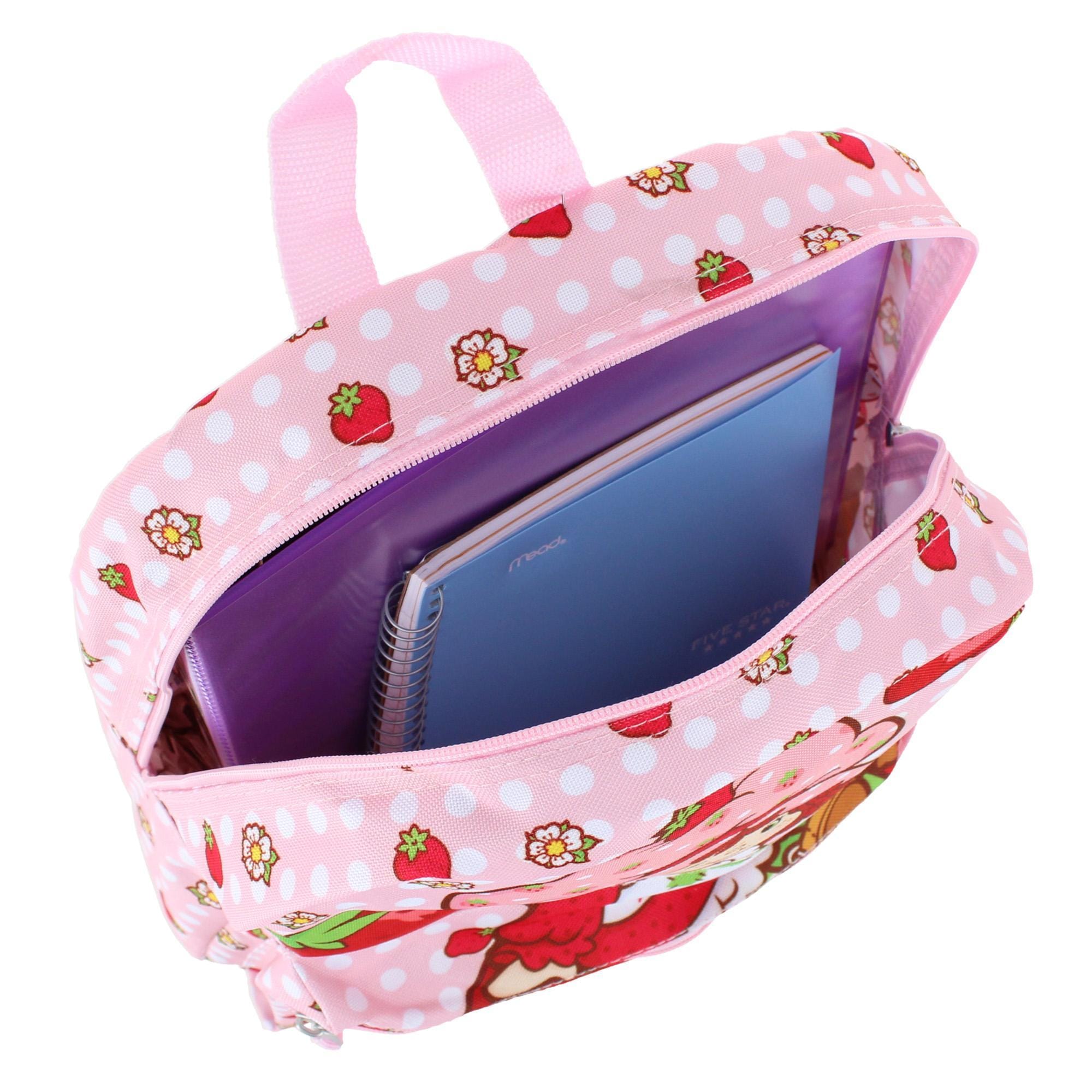 U.P.D., INC Girls Gingham Strawberry Shortcake 16 Inch Backpack