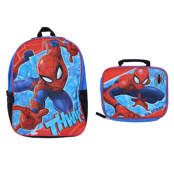 Boy's Spider-Man 16-Inch Backpack with Lunch Bag