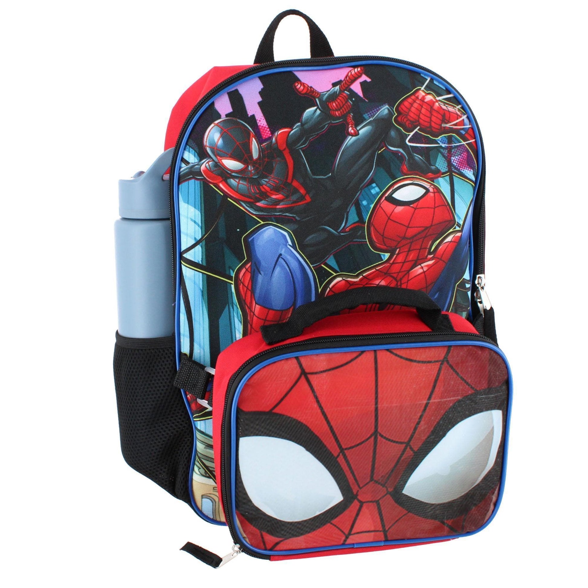 U.P.D., INC Boy's Spiderman 16 Inch Backpack Set with Lunchbox