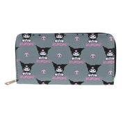 Women's Hello Kitty Kuromi Vegan Leather Deluxe Zip Wallet