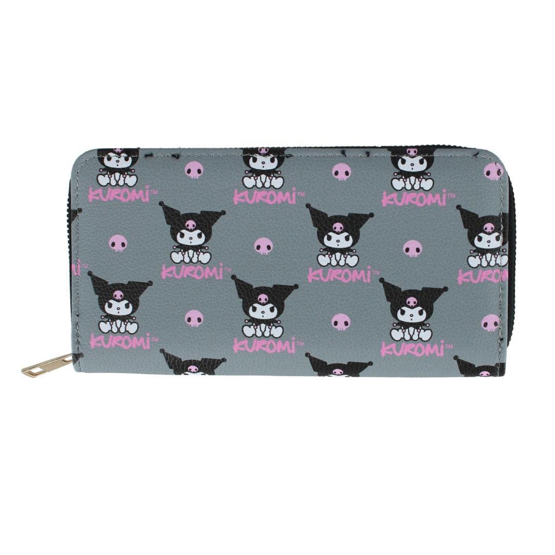 CTM® Women's Hello Kitty Kuromi Vegan Leather Deluxe Zip Wallet - Women's Hello Kitty Kuromi Vegan Leather Deluxe Zip Wallet
