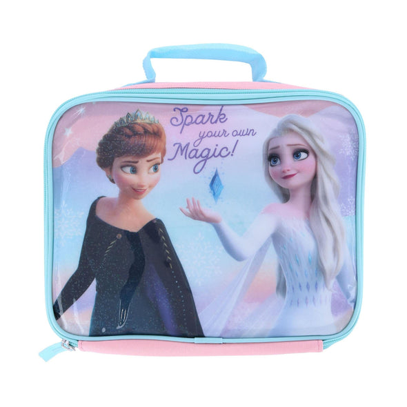 Girl's Frozen Anna and Elsa Lunch Bag with Carry Handle