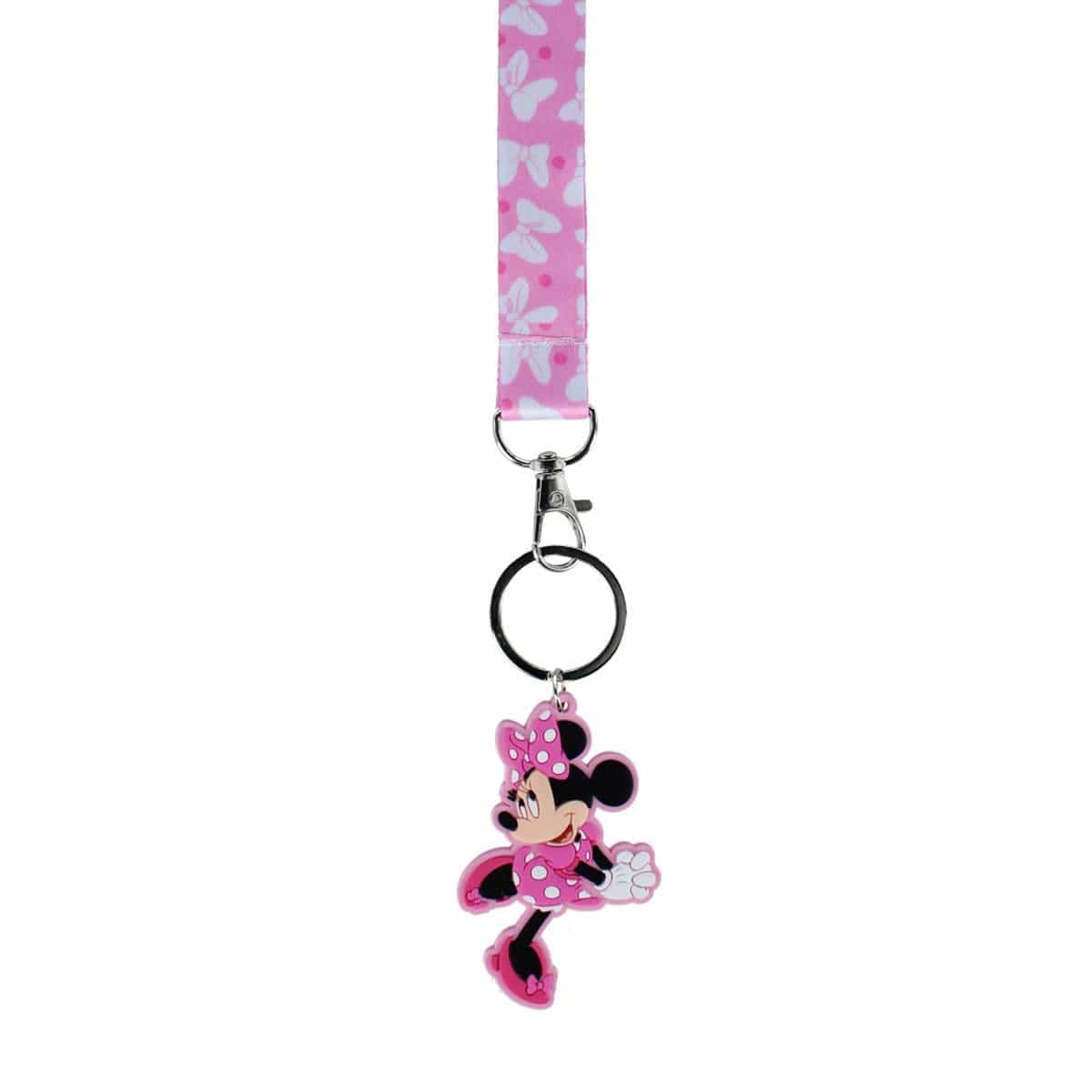 CTM® Disney's Minnie Mouse Lanyard 2 in 1 Keychain and Bag Charm
