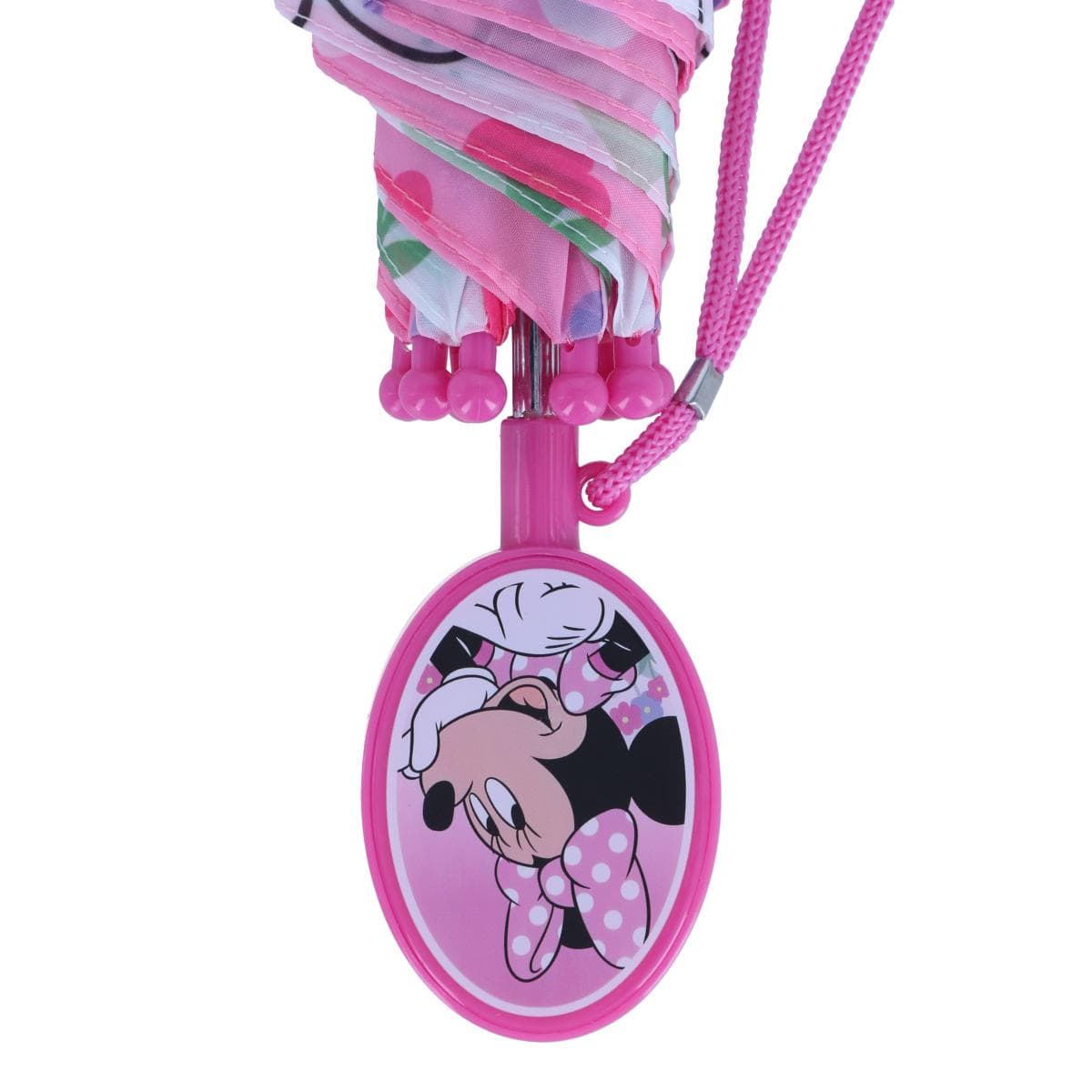 U.P.D., INC Girl's Disney Minnie Mouse Clamshell Handle Stick Umbrella - Pink