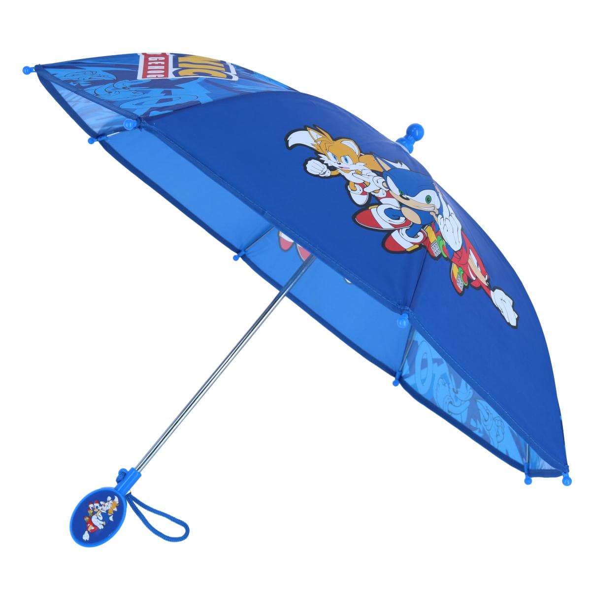 U.P.D., INC Kids' Sonic the Hedgehog Tails and Knuckles Stick Umbrella - Blue
