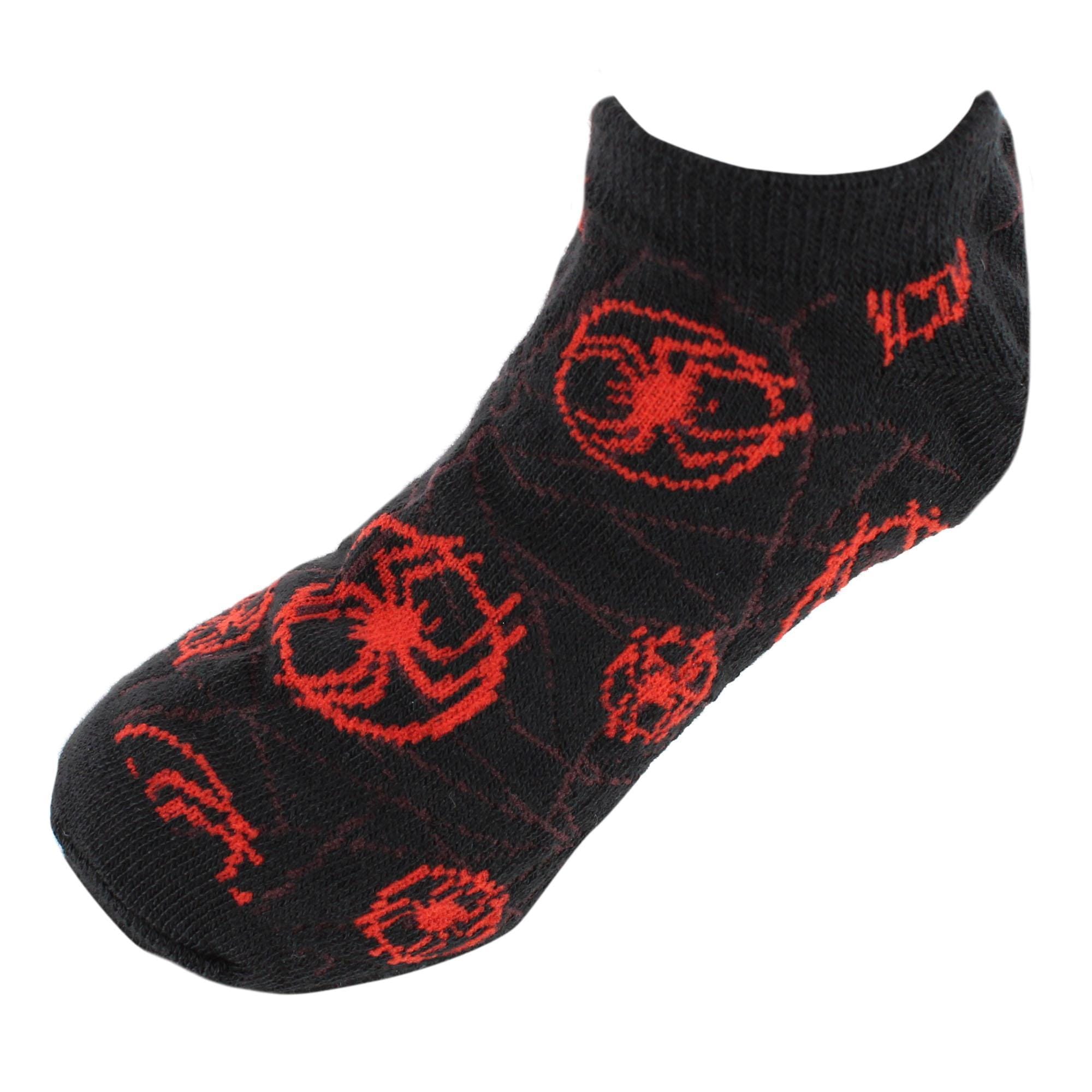 U.P.D., INC Boy's Spider-Man Across The Spiderverse No Show Socks (6 Pack) - Multiple