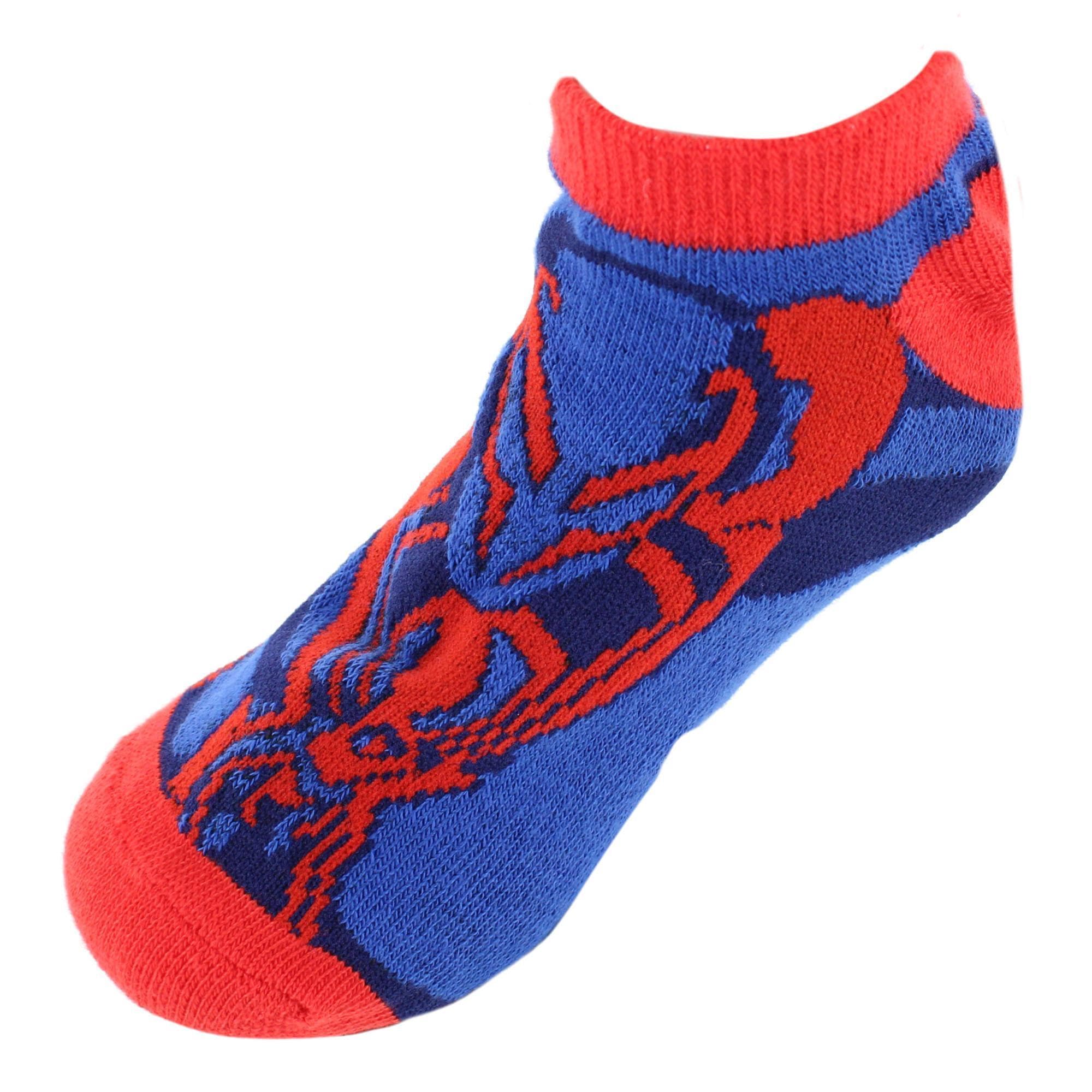 U.P.D., INC Boy's Spider-Man Across The Spiderverse No Show Socks (6 Pack) - Multiple