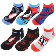 Boy's Spider-Man Across The Spiderverse No Show Socks (6 Pack)