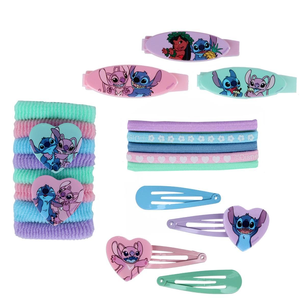 U.P.D., INC Kid's Lilo & Stitch 20 Piece Hair Accesory Set - Multi