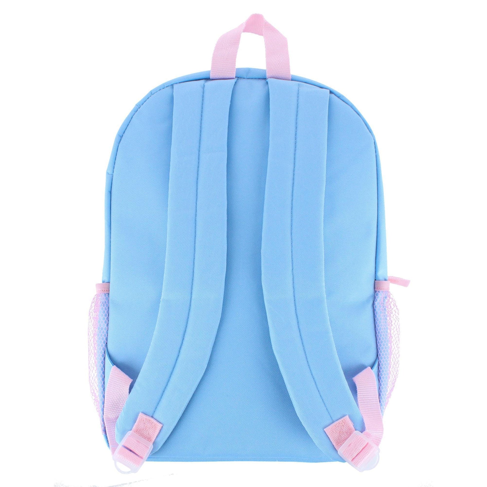 U.P.D., INC Girl's 16 inch Stitch and Angela Backpack and Lunchbox Set - Pink