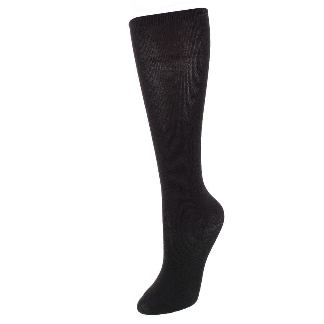 CTM® Girl's Solid Colored Soft Uniform Knee High Socks (1 Pair)