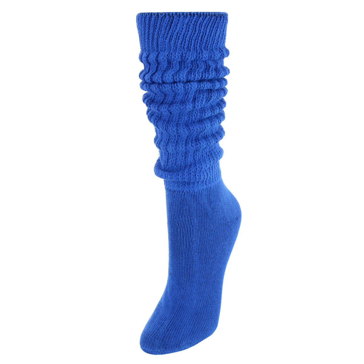 CTM® Women's Super Soft Heavy Slouch Socks (1 Pair) - Royal Blue