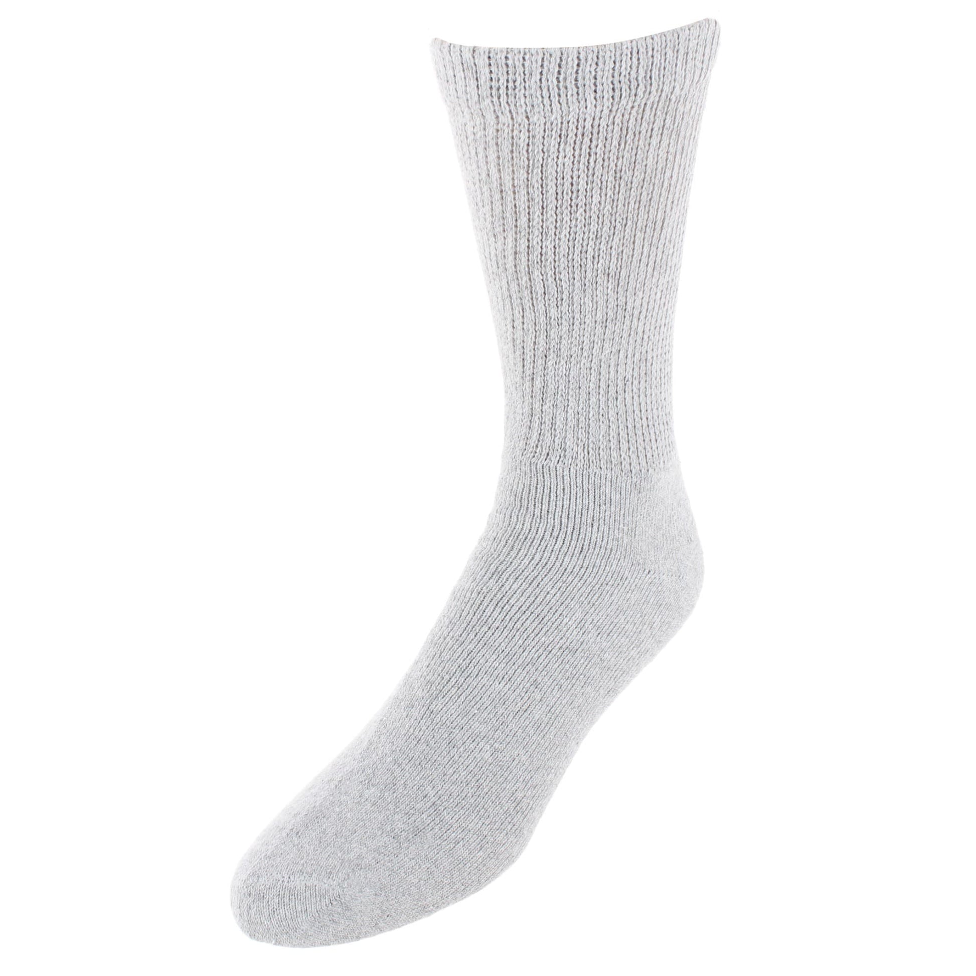 CTM® Men's Assorted Colors Diabetic Crew Socks (3 Pair) - Multiple