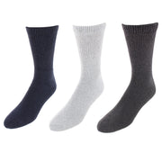 Men's Assorted Colors Diabetic Crew Socks (3 Pair)