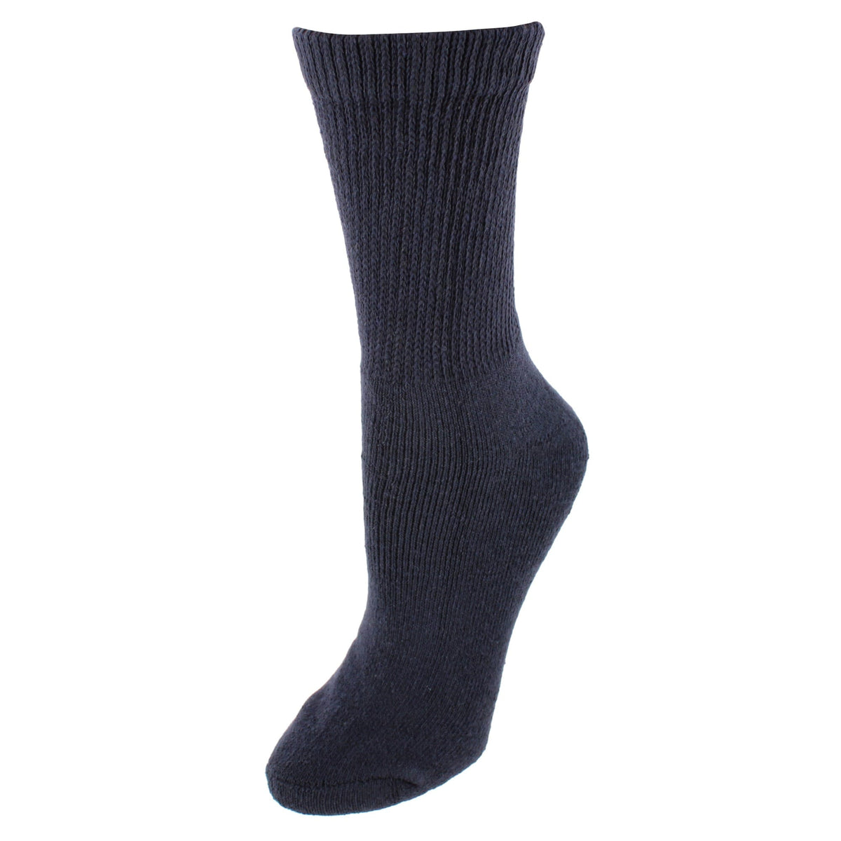 CTM® Women's Assorted Colors Diabetic Crew Socks - Multiple