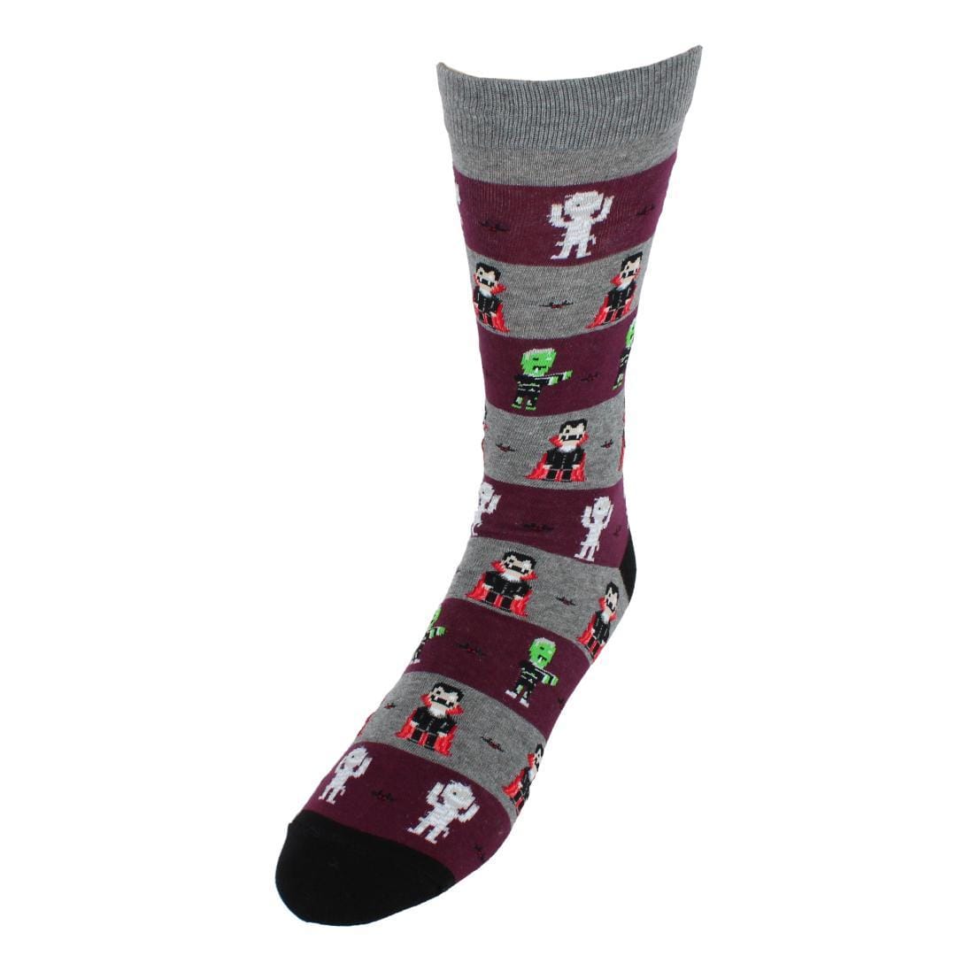 Men's Monster Mash Halloween Cotton Blend Crew Sock (1 Pair)