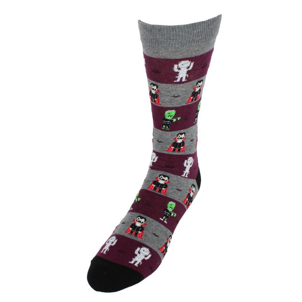 Men's Monster Mash Halloween Cotton Blend Crew Sock (1 Pair)