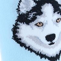 CTM® Women's My Pup Crew Novelty Socks - Husky