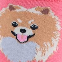 CTM® Women's My Pup Crew Novelty Socks - Pomeranian