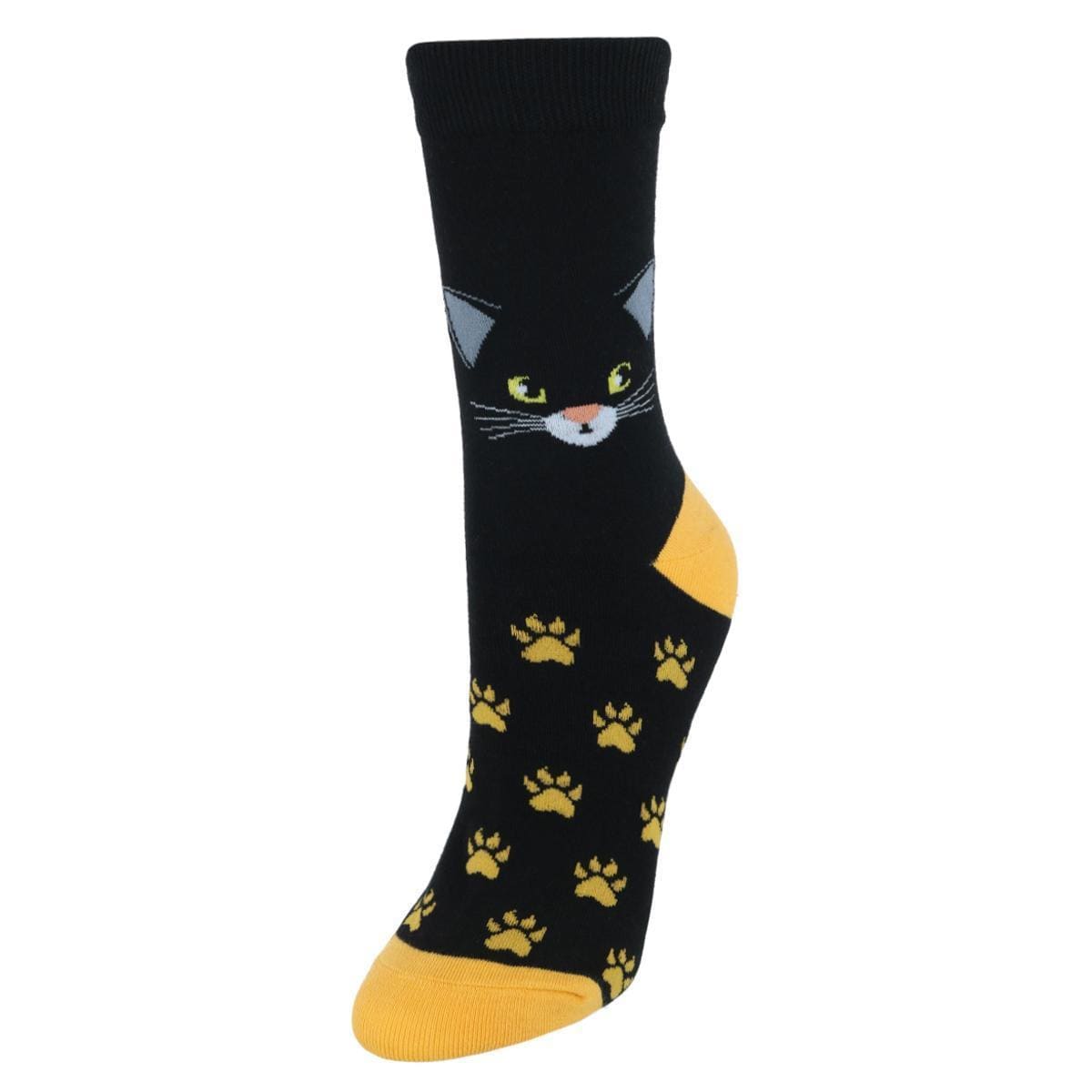 CTM® Women's Fun and Cute Novelty Animal Socks (1 Pair) - Black Cat